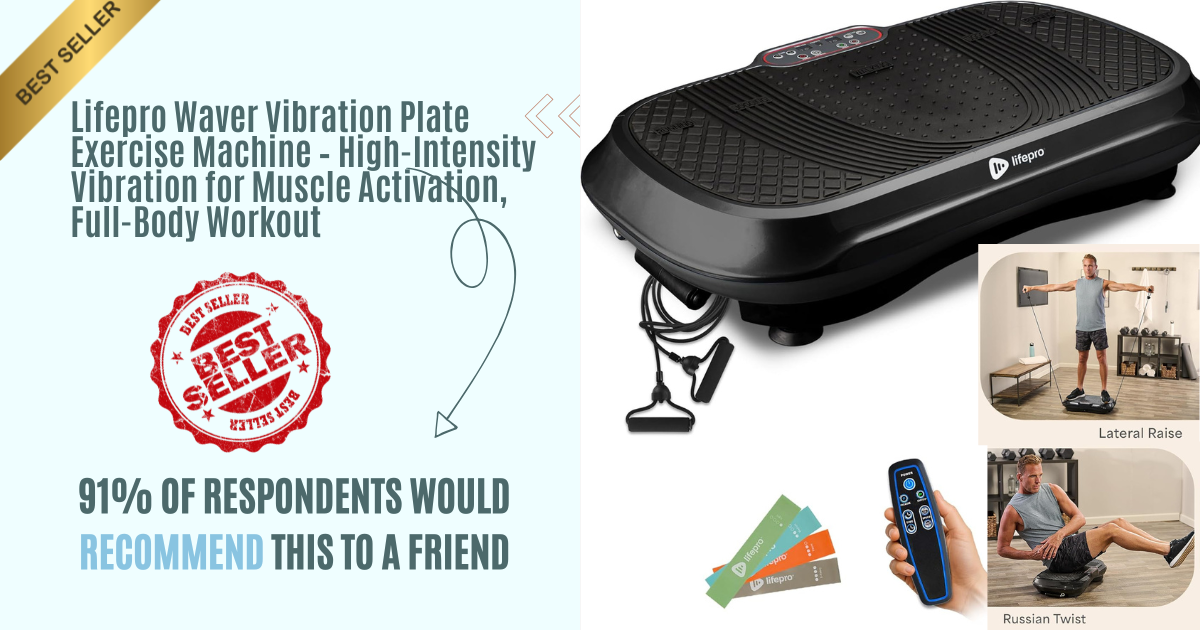 Top 1 Home Fitness Tool: 99-Level Lifepro Waver Vibration Plate for Rapid Fat Burn & Muscle Toning